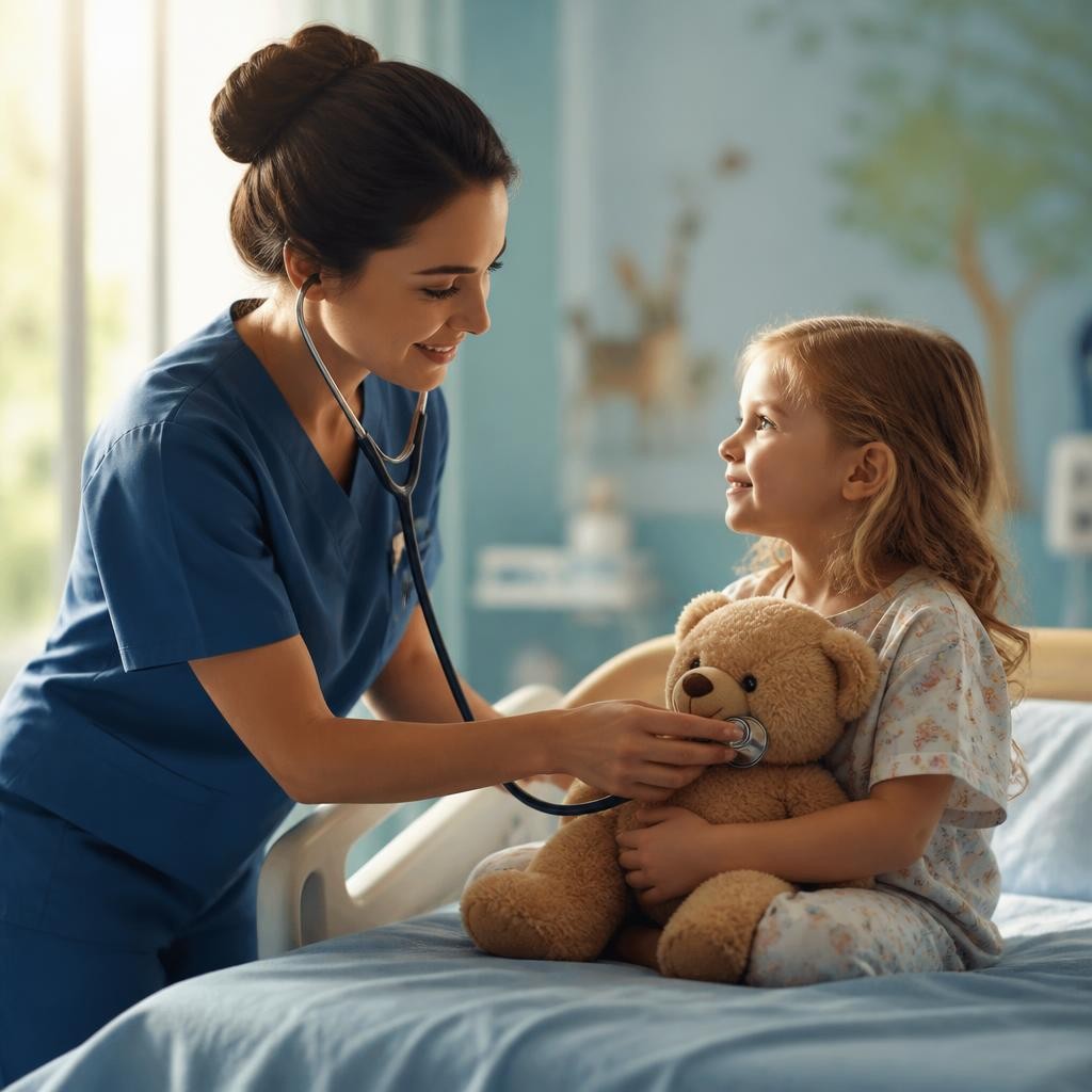 Illustration for the English word “pediatric”