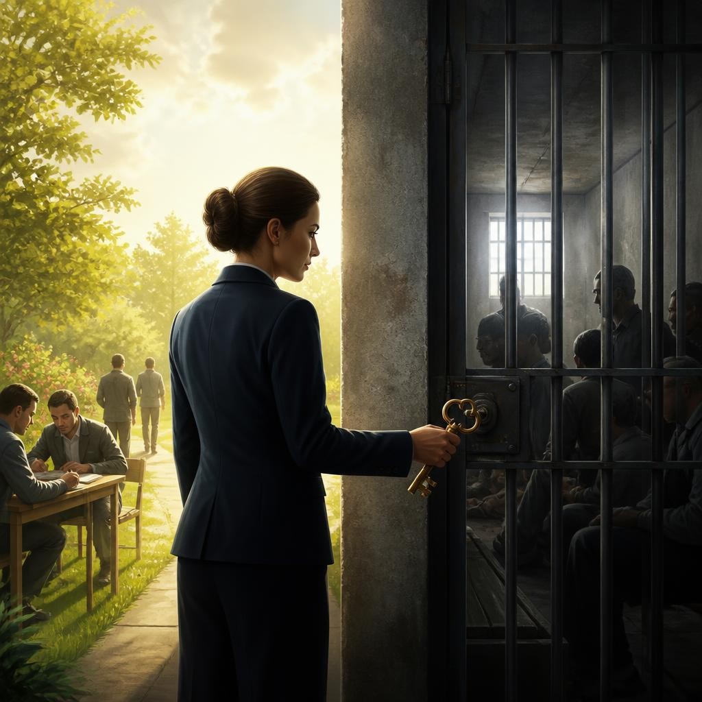 Illustration for the English word “penal”