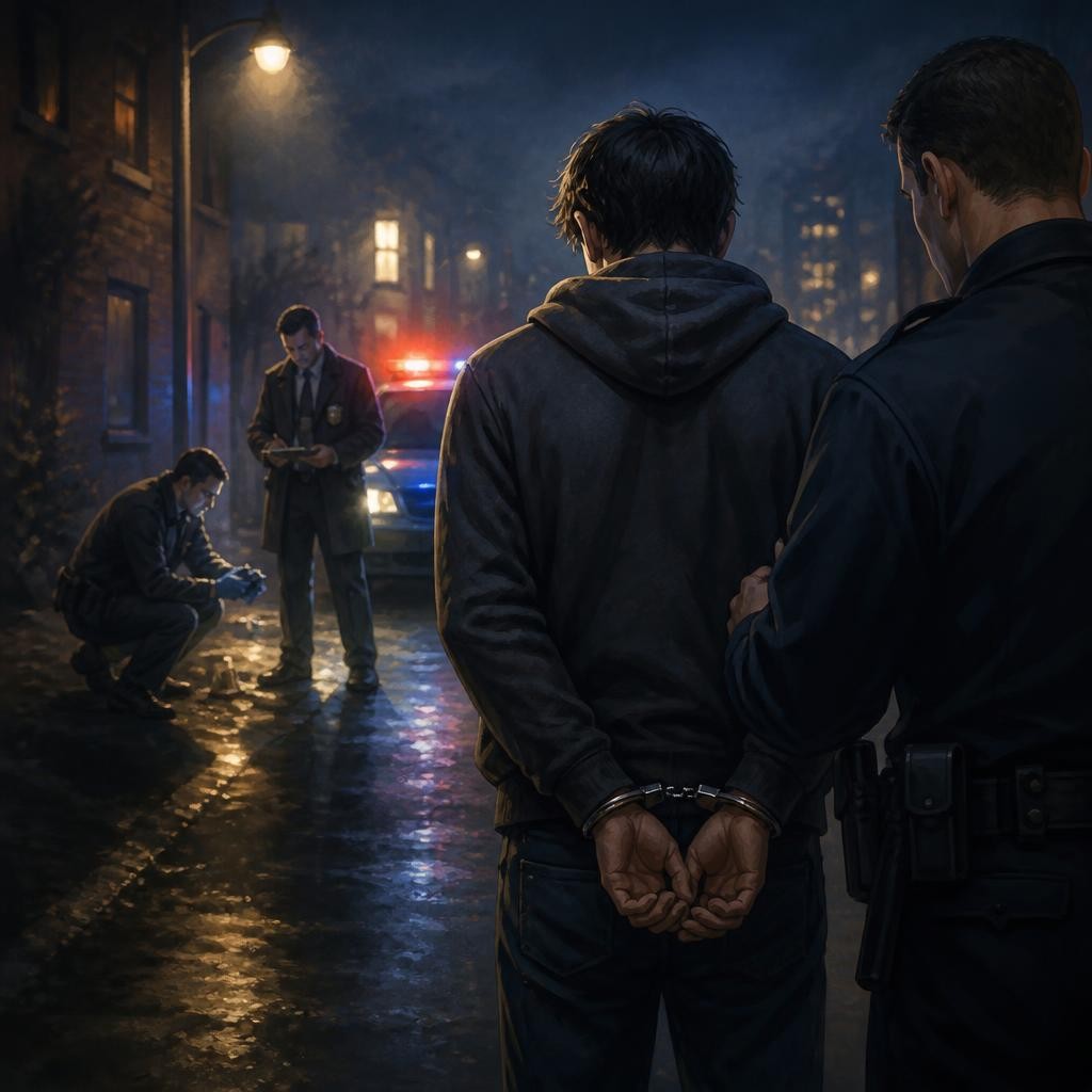 Illustration for the English word “perpetrator”