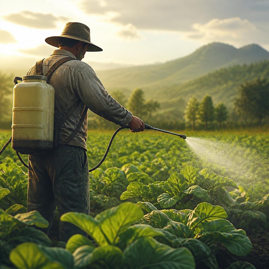 Illustration for the English word “pesticide”
