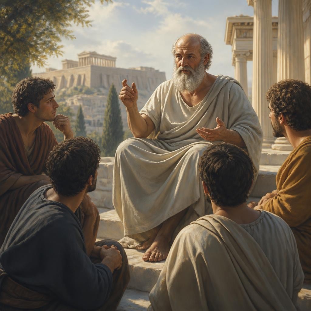 Illustration for the English word “philosopher”