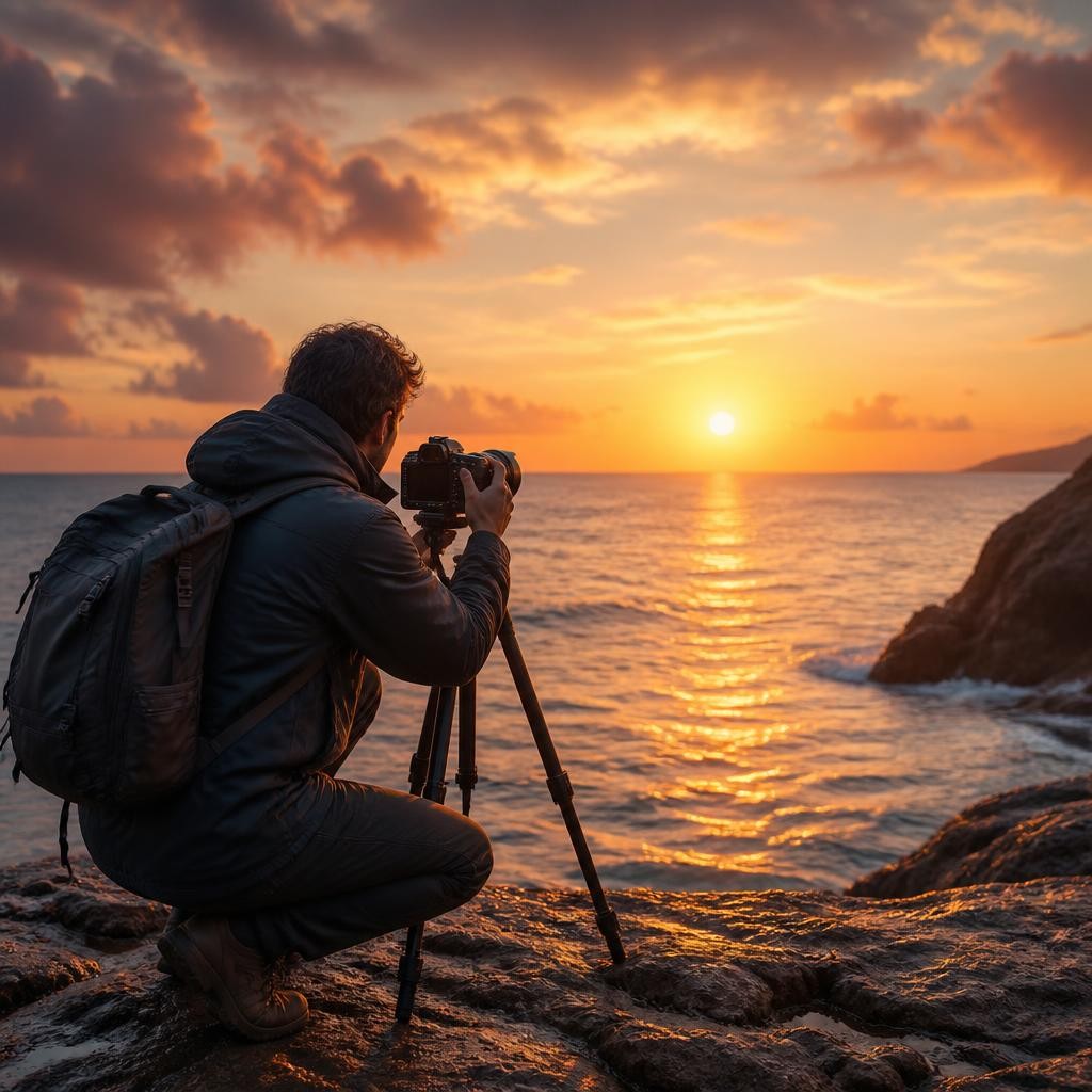 Illustration for the English word “photographer”