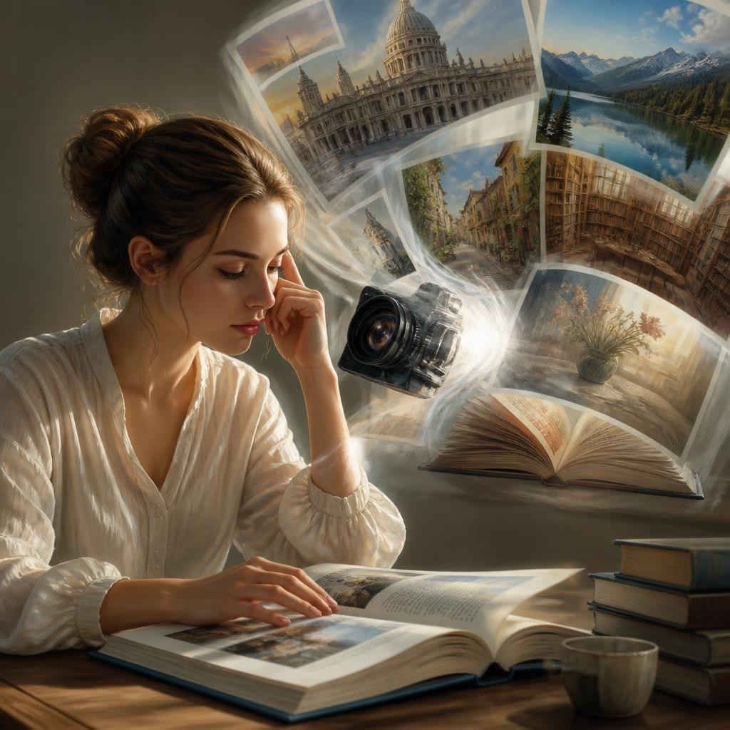 Illustration for the English word “photographic”