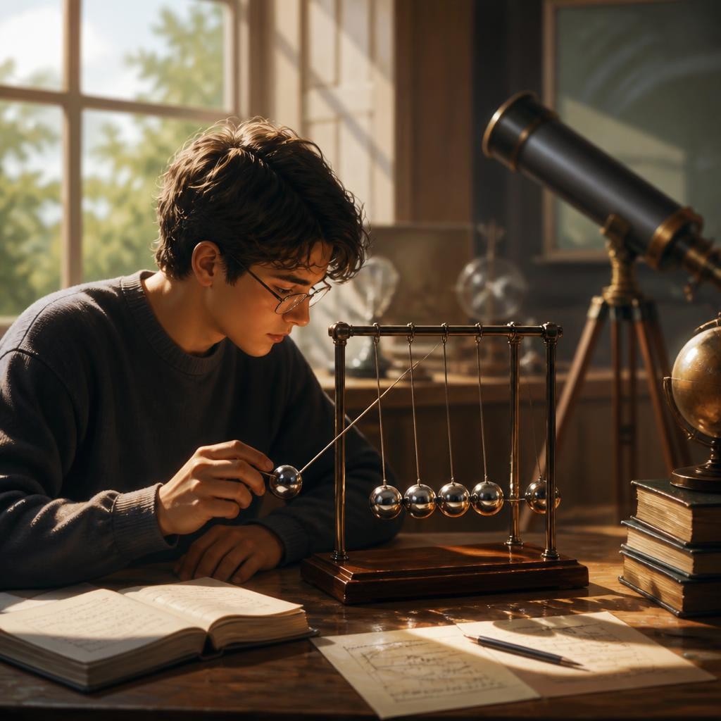 Illustration for the English word “physics”