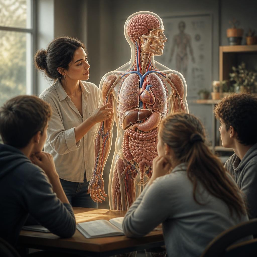 Illustration for the English word “physiology”