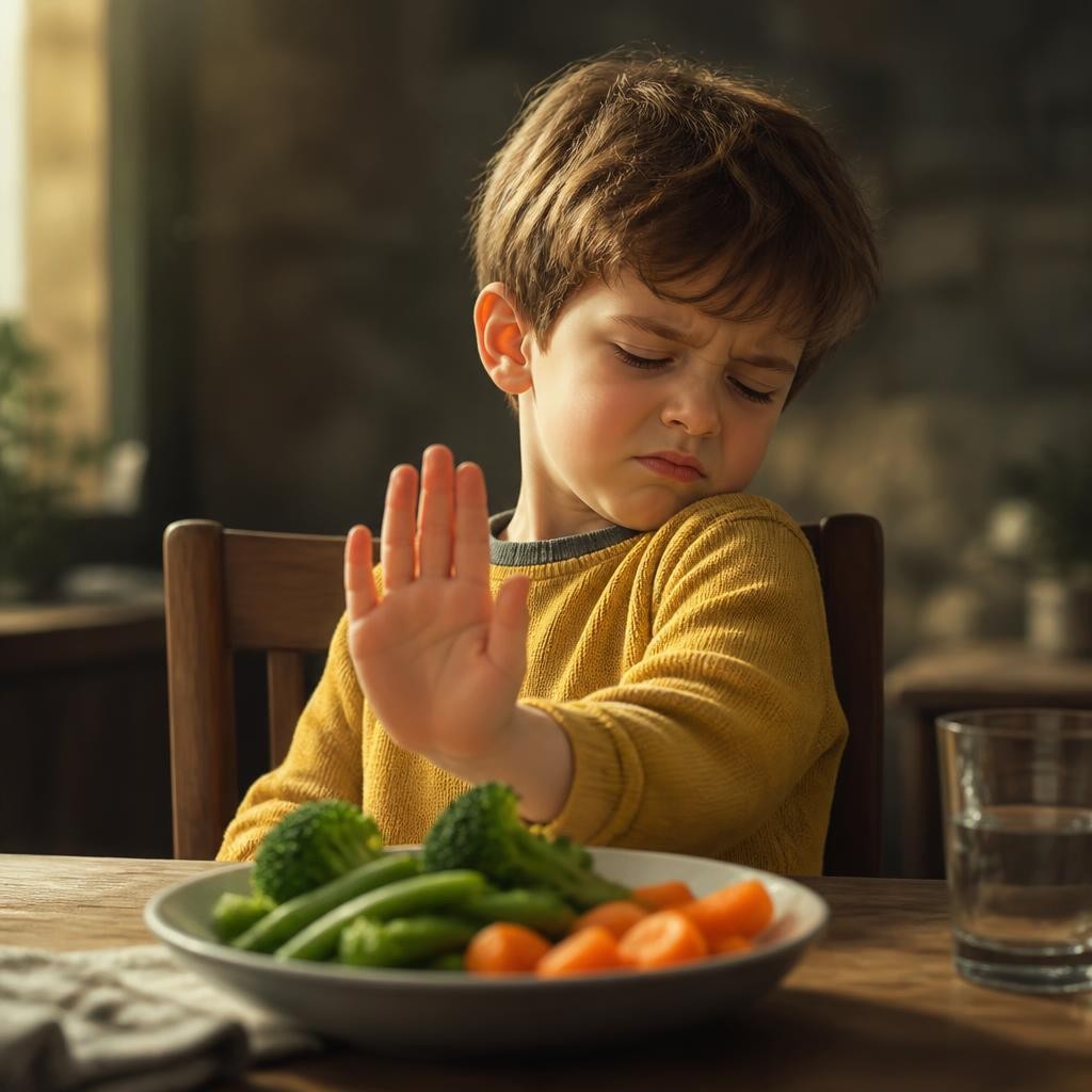 Illustration for the English word “picky”