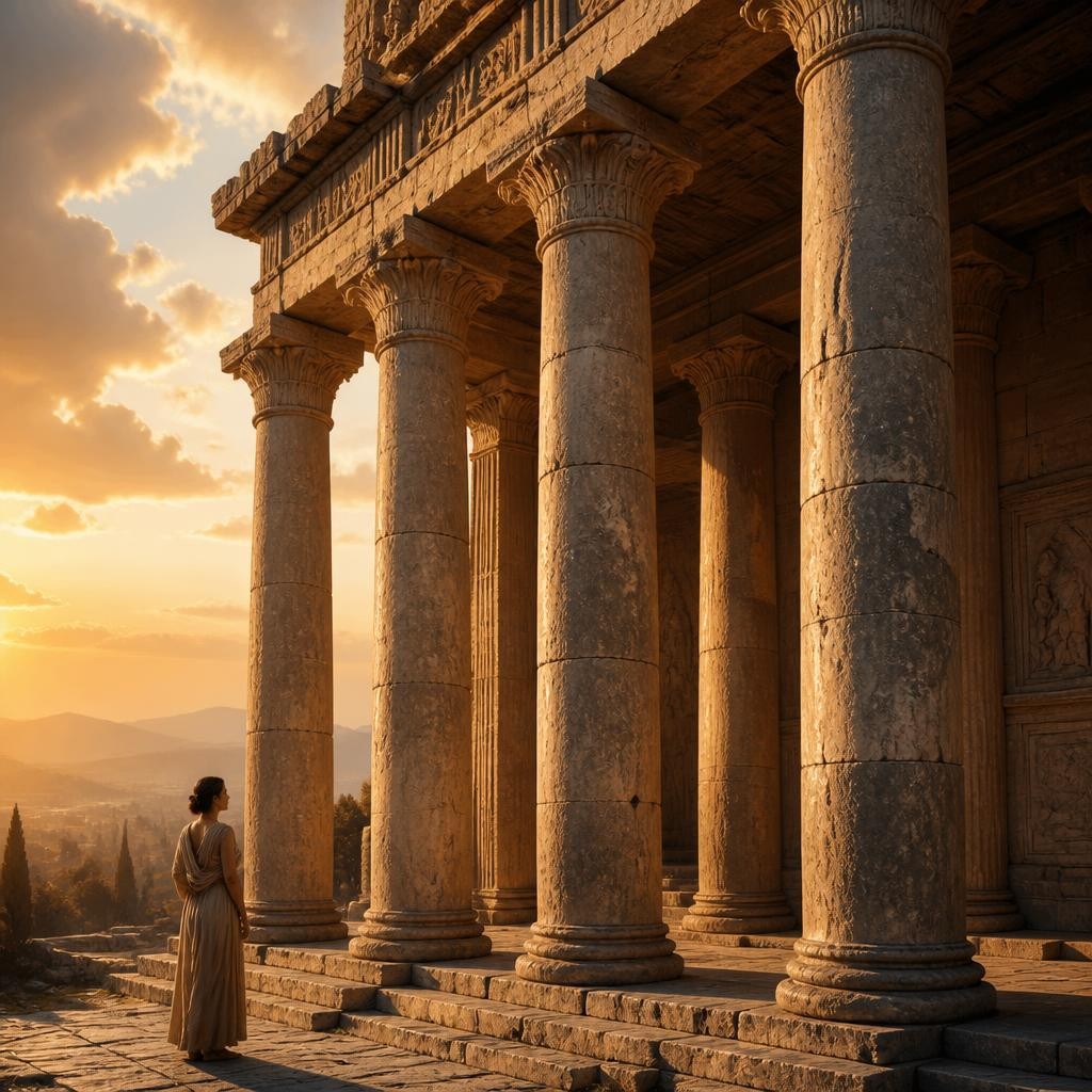 Illustration for the English word “pillar”