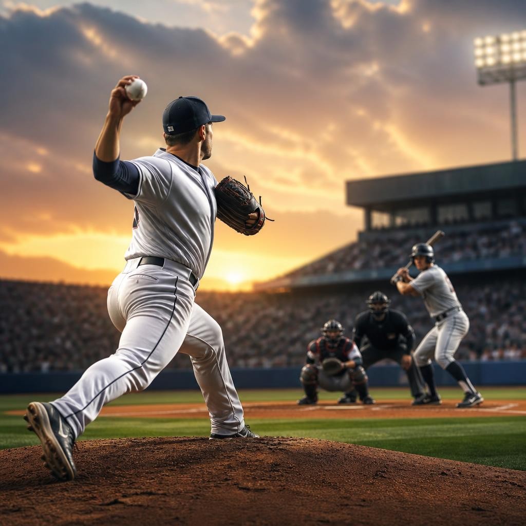Illustration for the English word “pitcher”