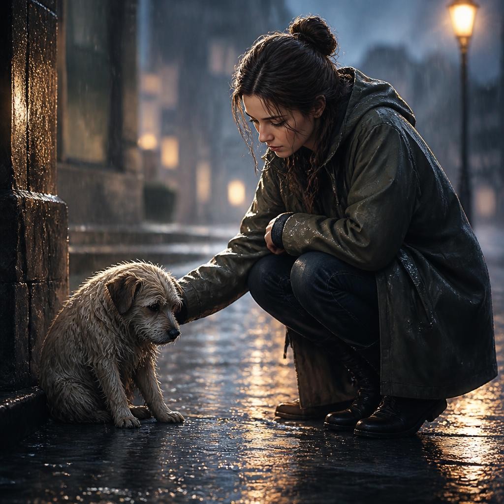 Illustration for the English word “pity”