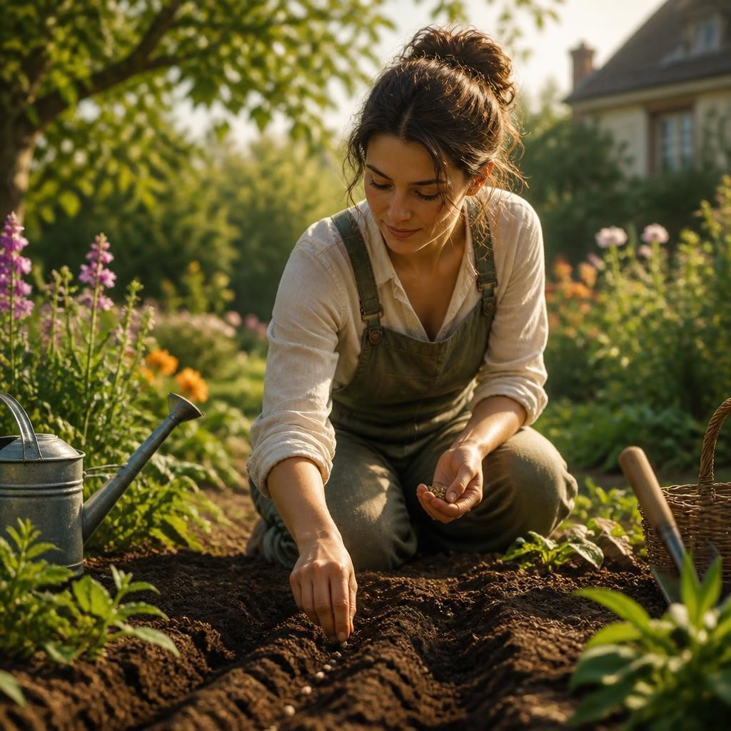Illustration for the English word “planting”