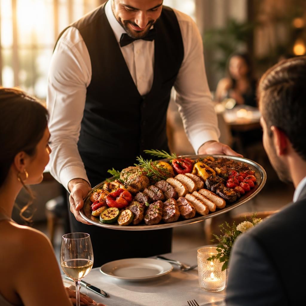 Illustration for the English word “platter”