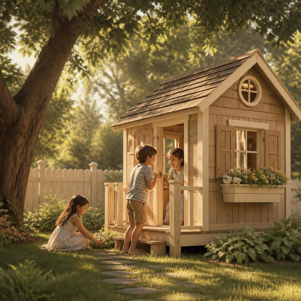 Illustration for the English word “playhouse”