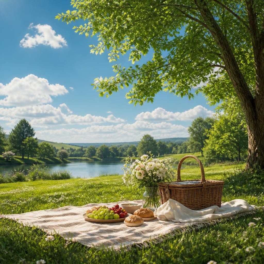 Illustration for the English word “pleasant”