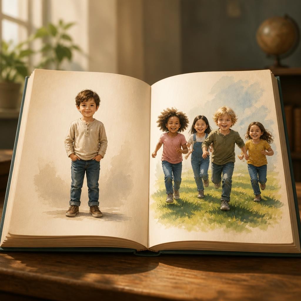 Illustration for the English word “plural”