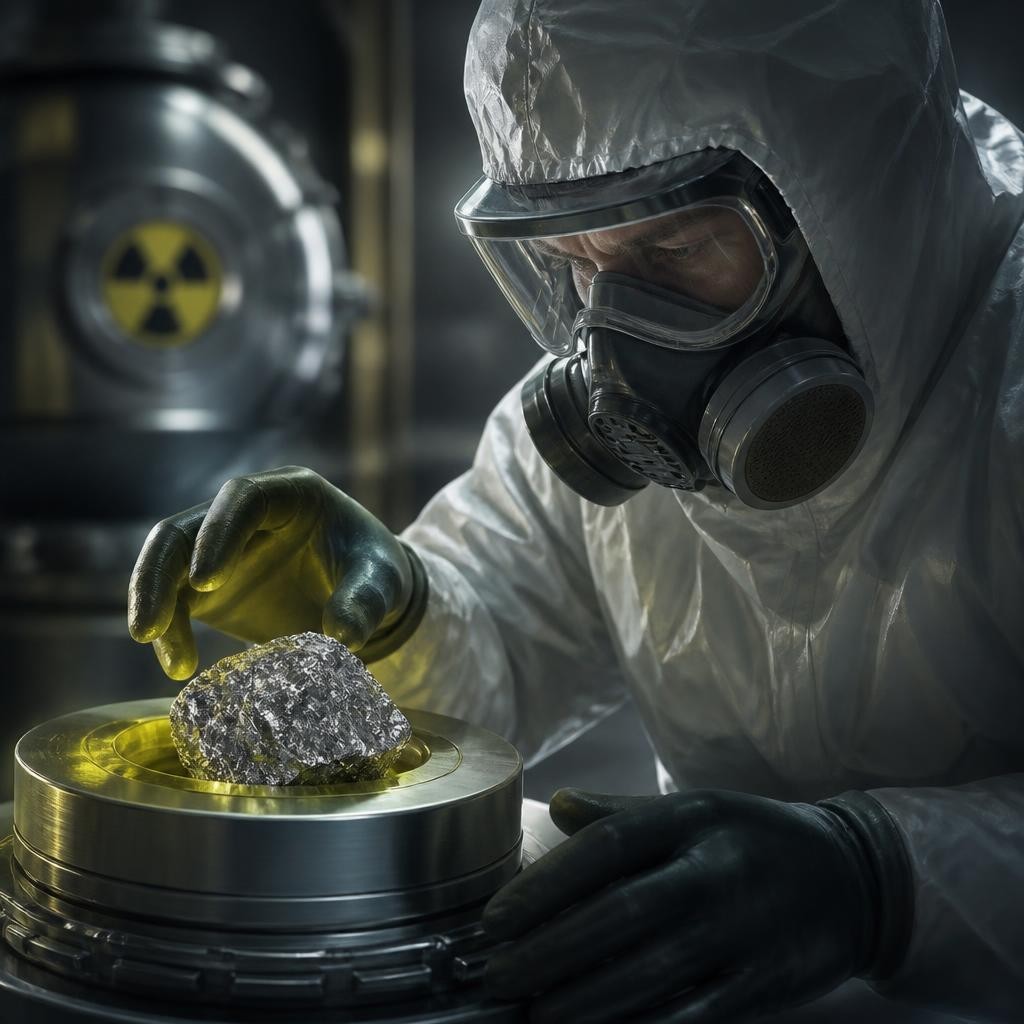 Illustration for the English word “plutonium”