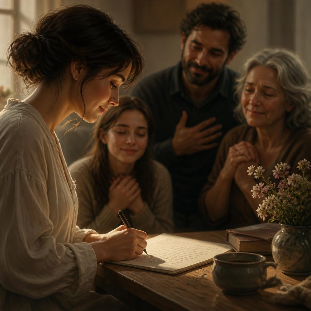 Illustration for the English word “poem”