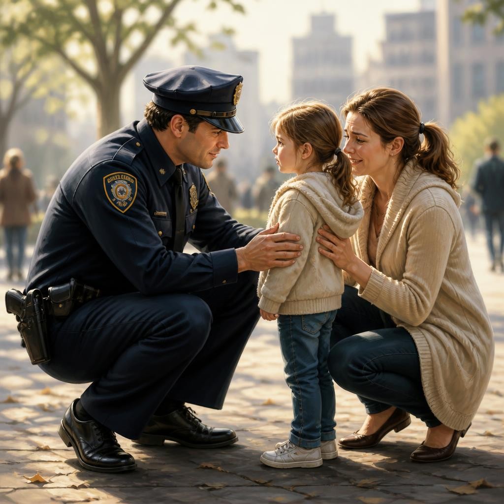Illustration for the English word “policeman”