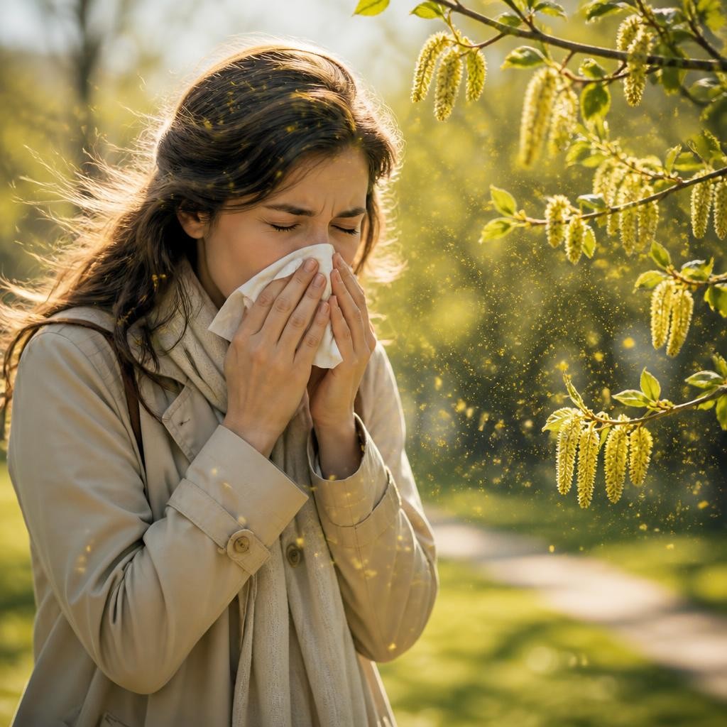 Illustration for the English word “pollen”