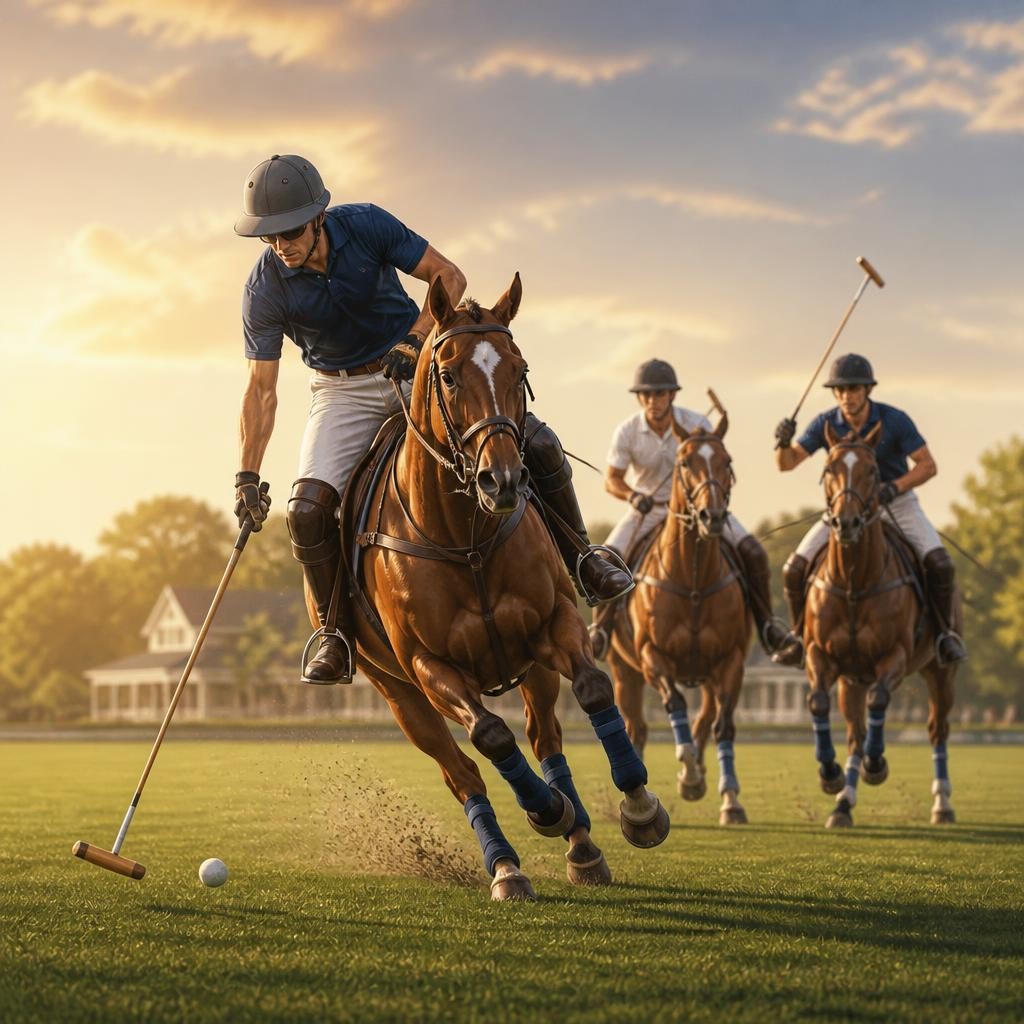 Illustration for the English word “polo”