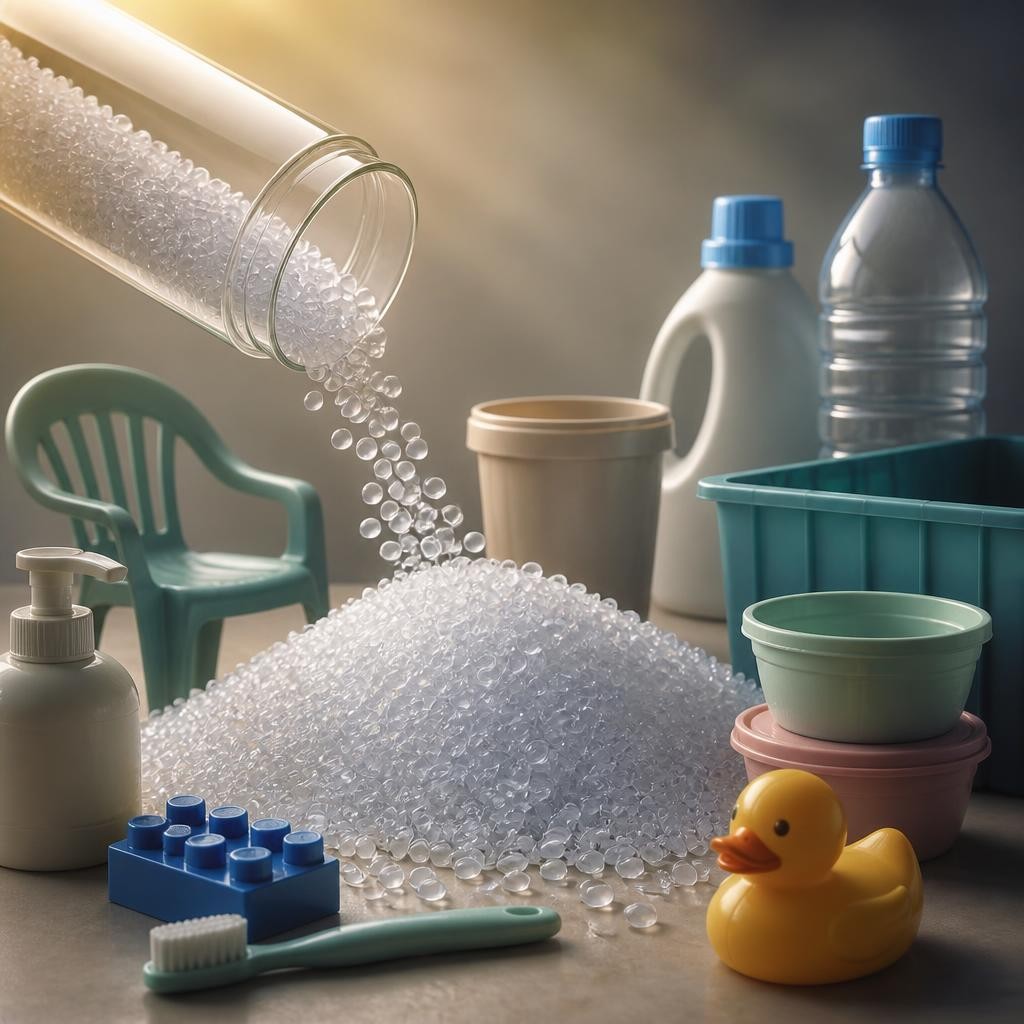 Illustration for the English word “polymer”