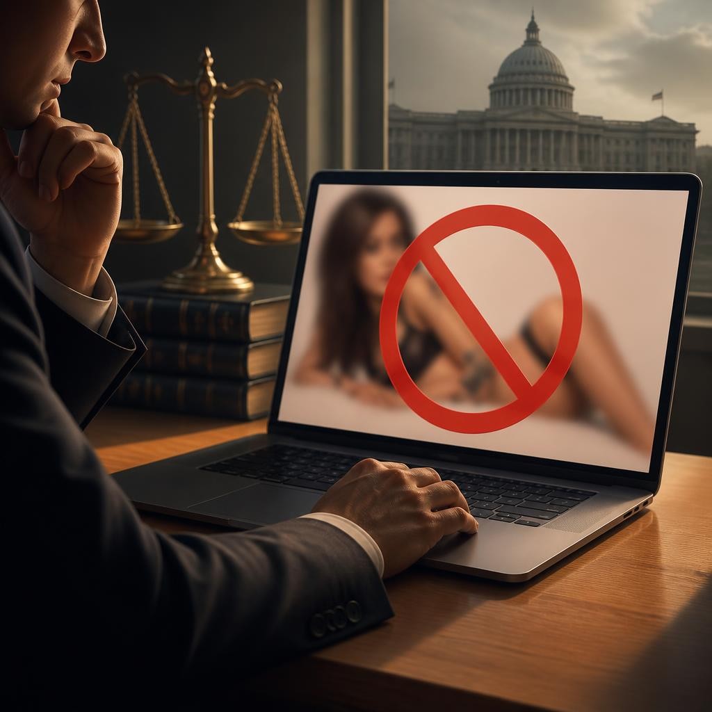 Illustration for the English word “pornography”