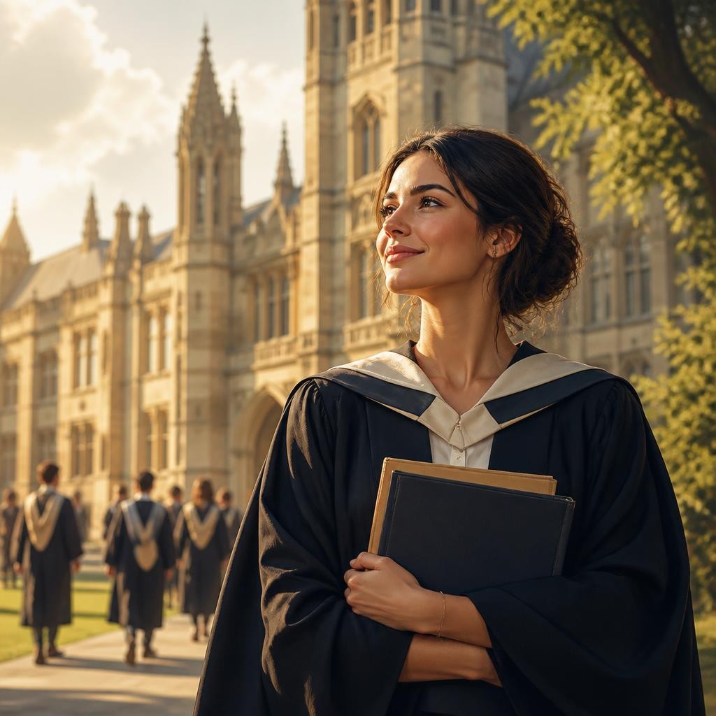 Illustration for the English word “postgraduate”