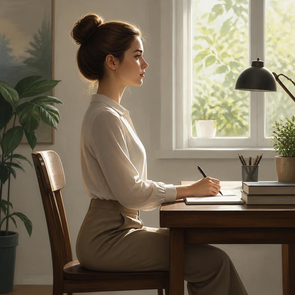 Illustration for the English word “posture”