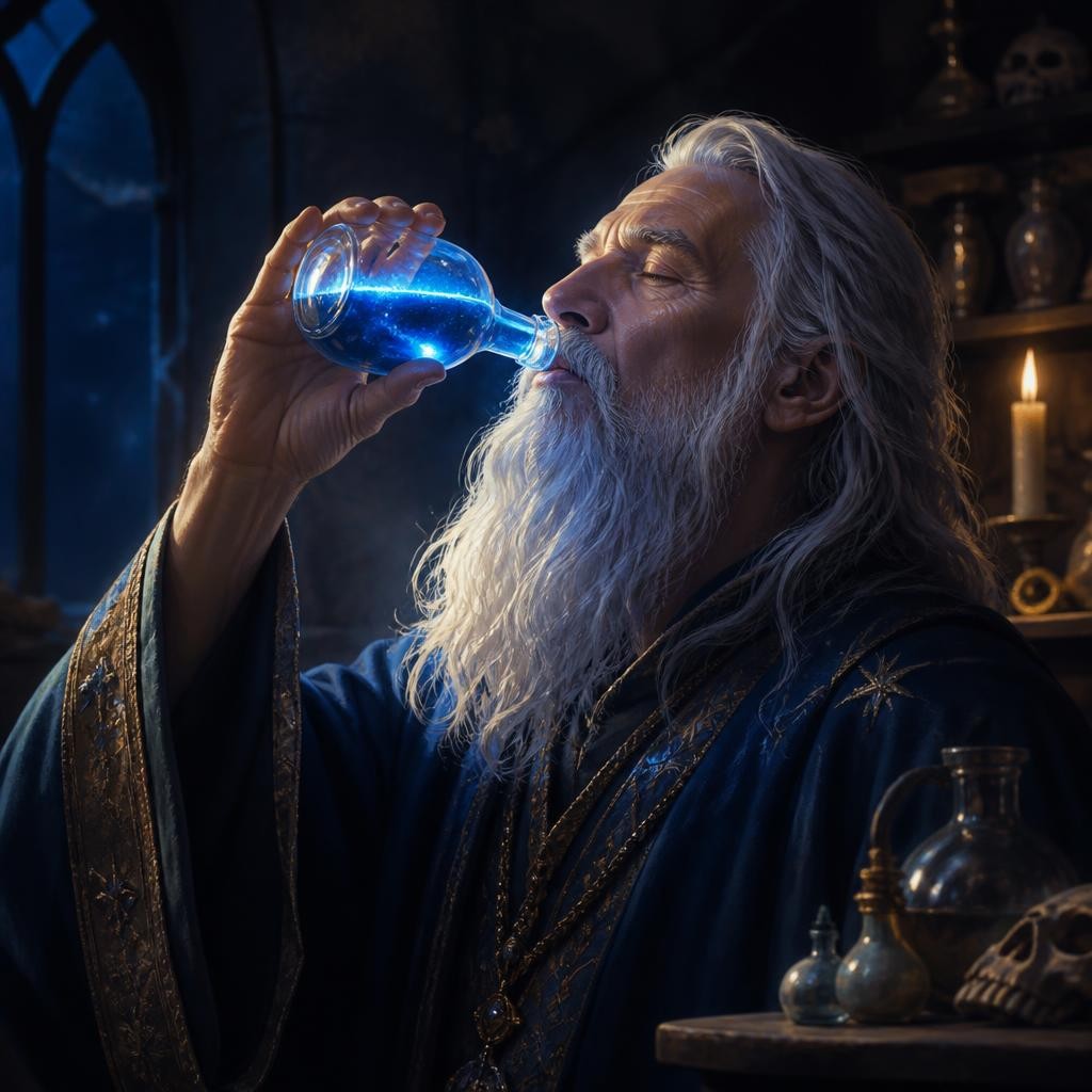 Illustration for the English word “potion”
