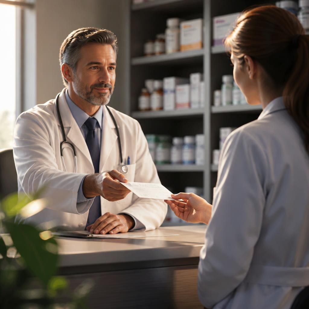 Illustration for the English word “prescription”
