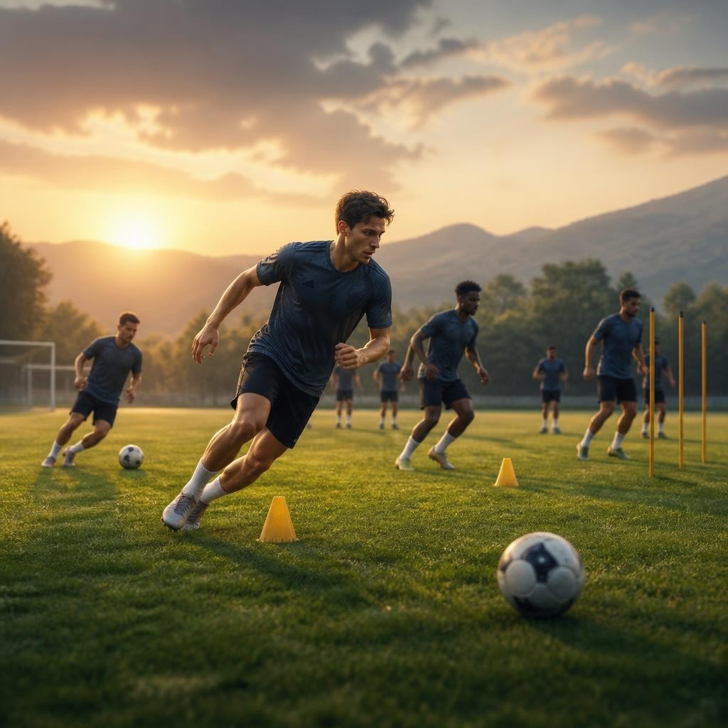 Illustration for the English word “preseason”