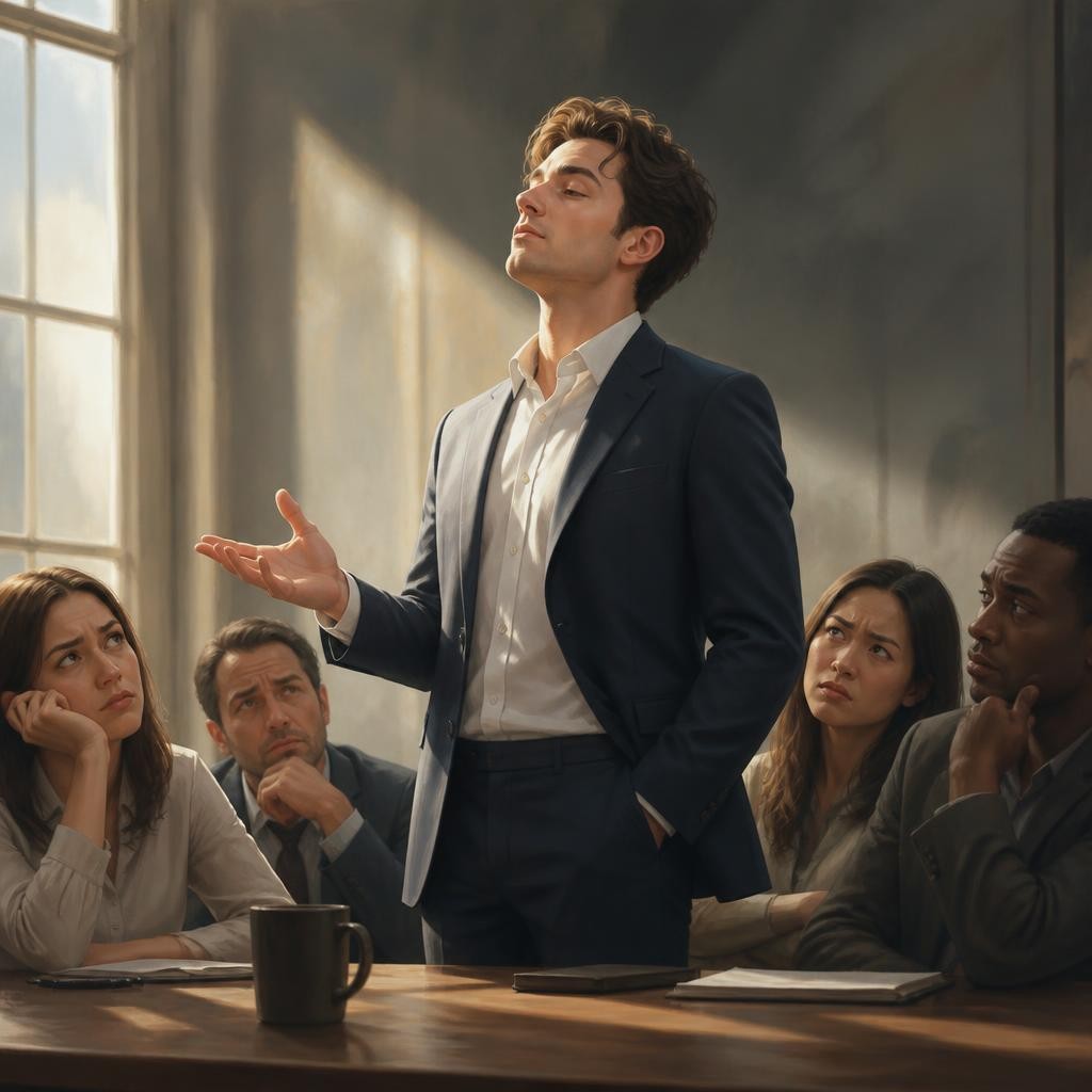 Illustration for the English word “presumption”