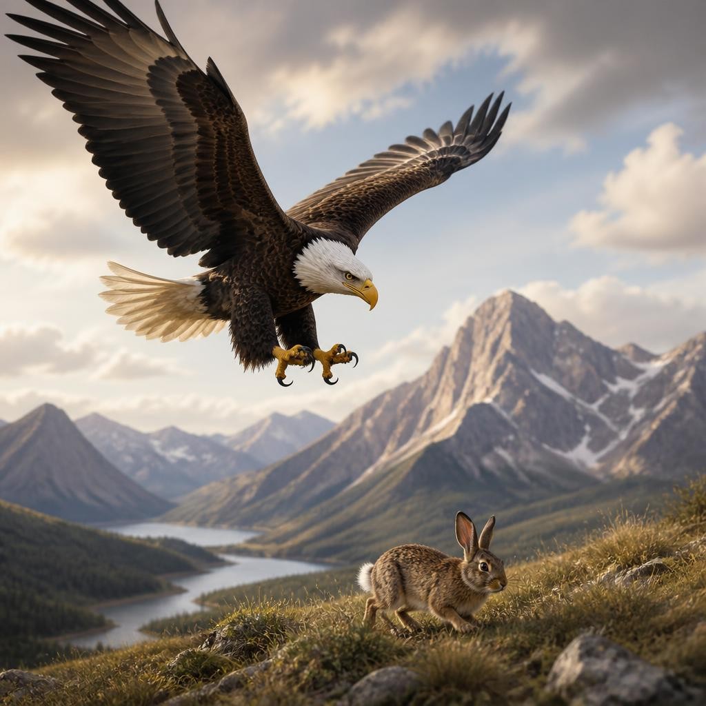 Illustration for the English word “prey”