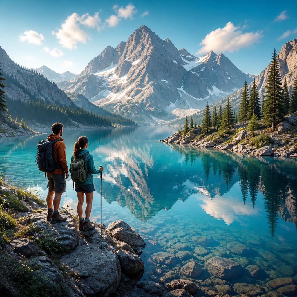 Illustration for the English word “pristine”