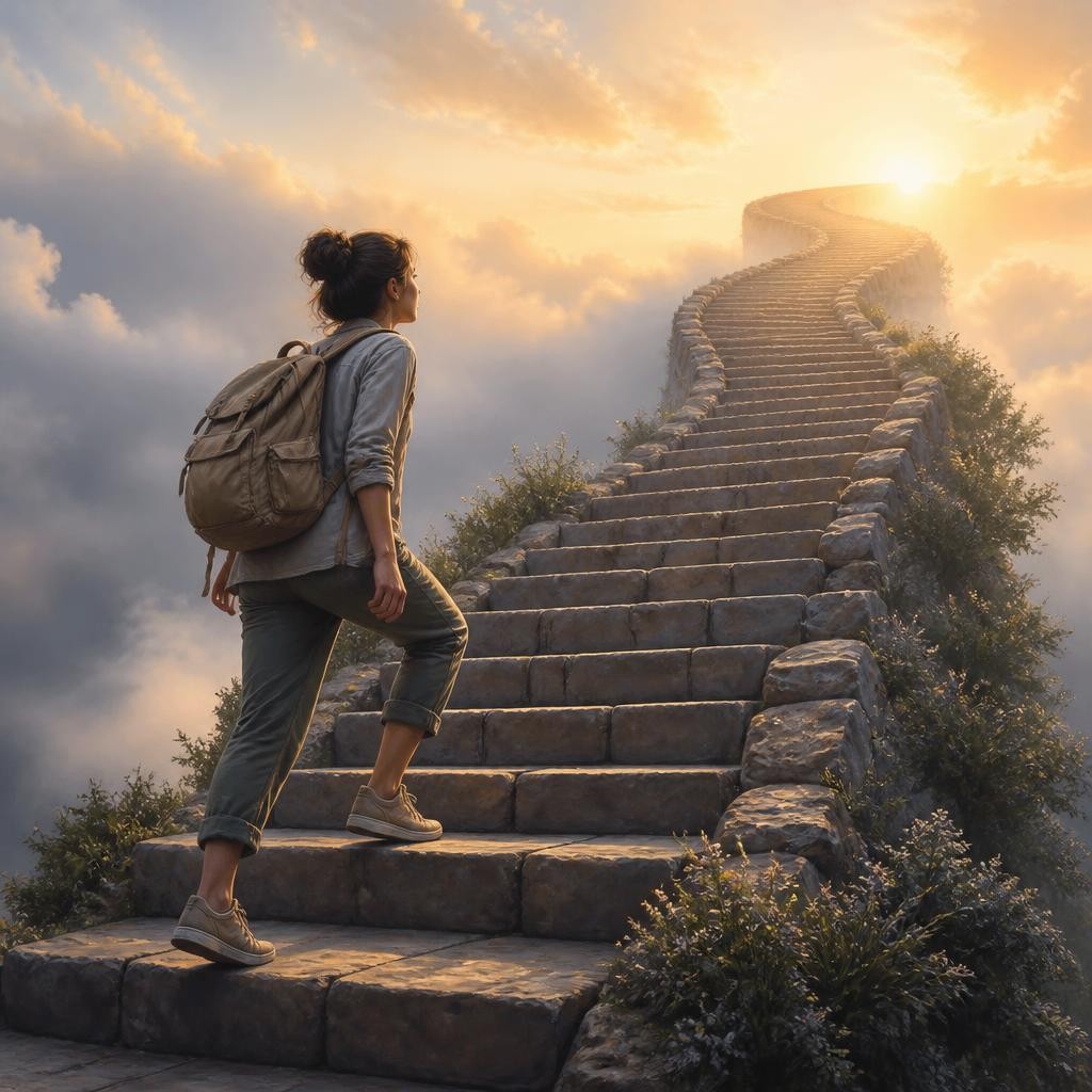 Illustration for the English word “progression”