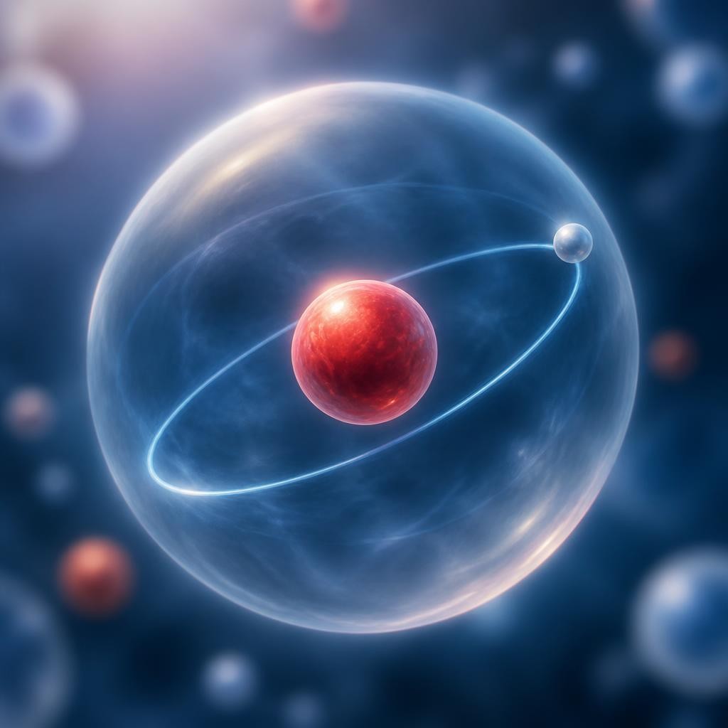 Illustration for the English word “proton”
