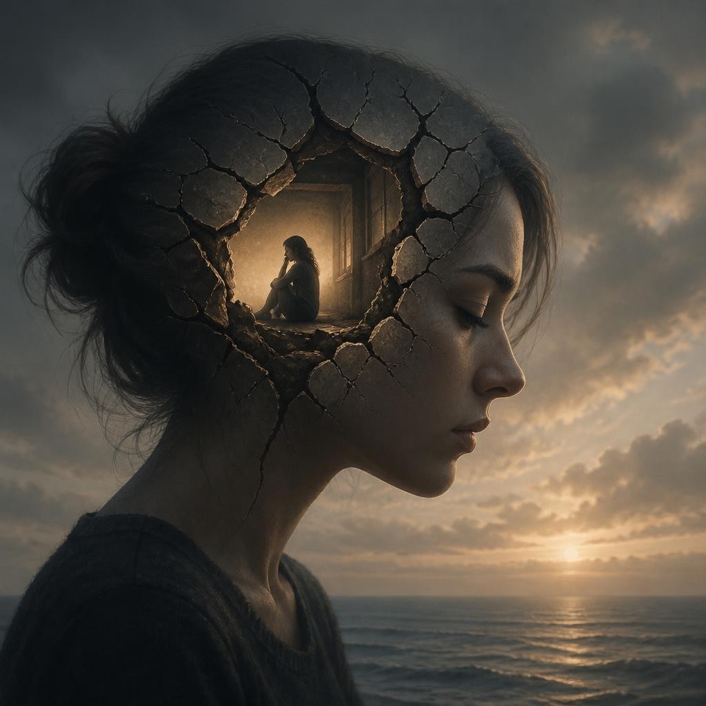 Illustration for the English word “psyche”