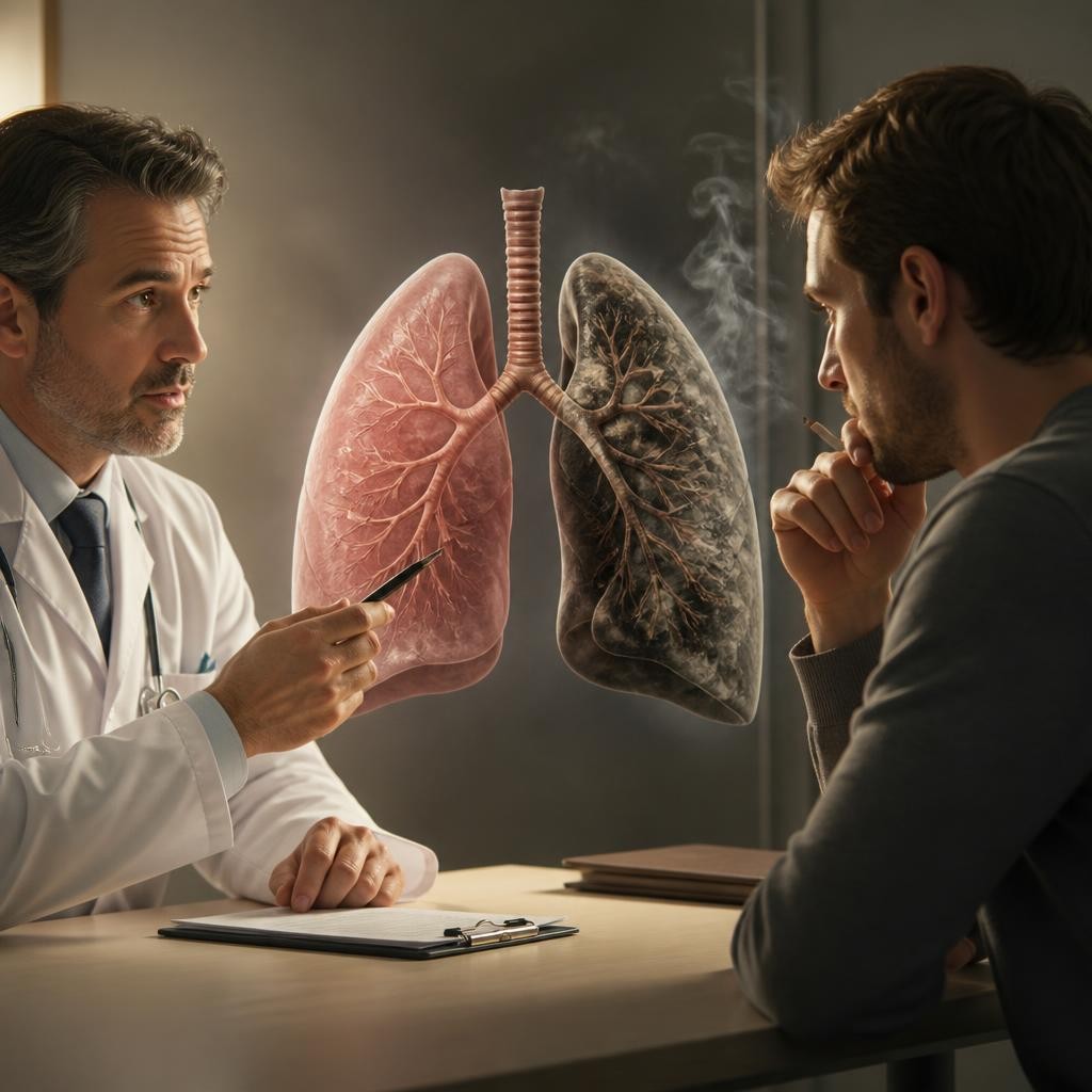 Illustration for the English word “pulmonary”