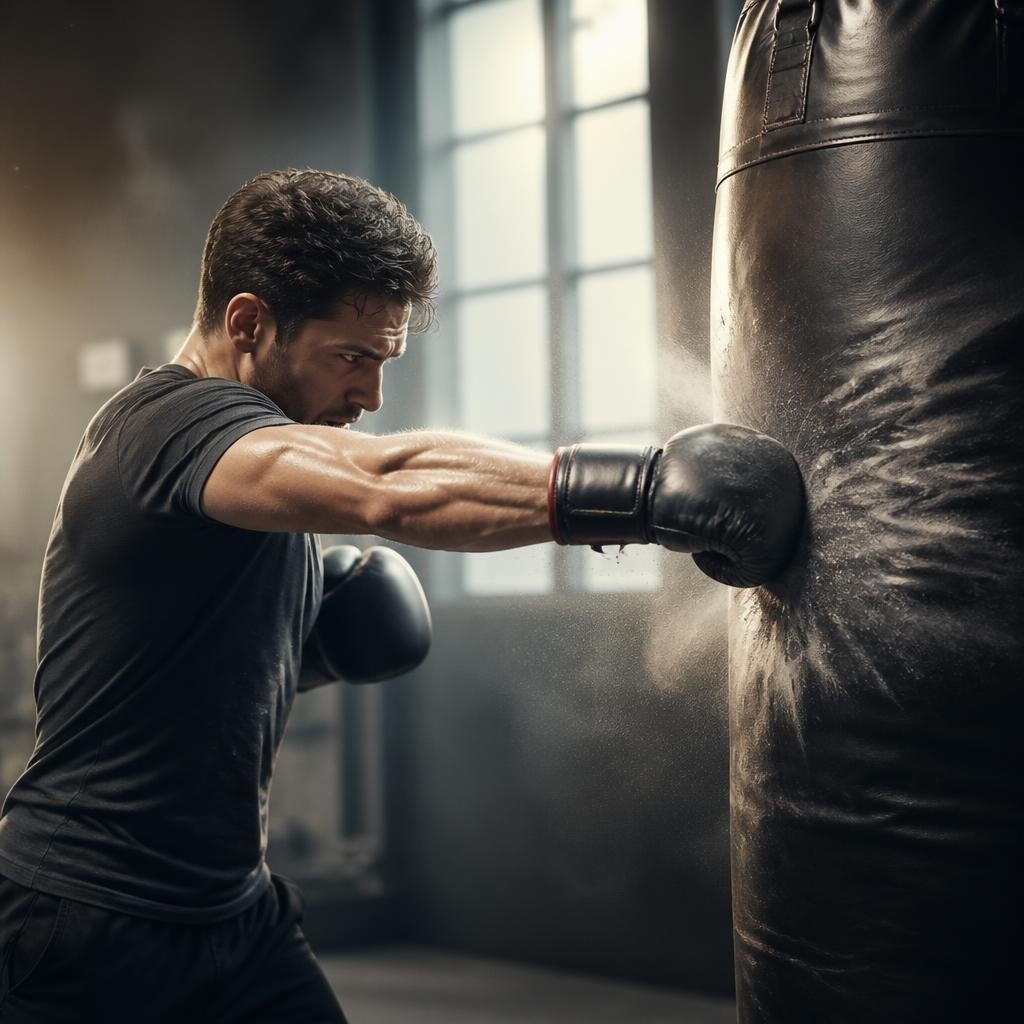 Illustration for the English word “punch”