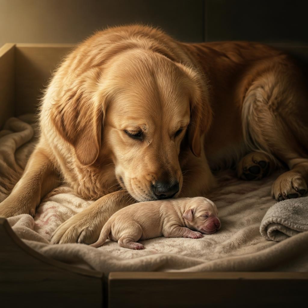 Illustration for the English word “pup”