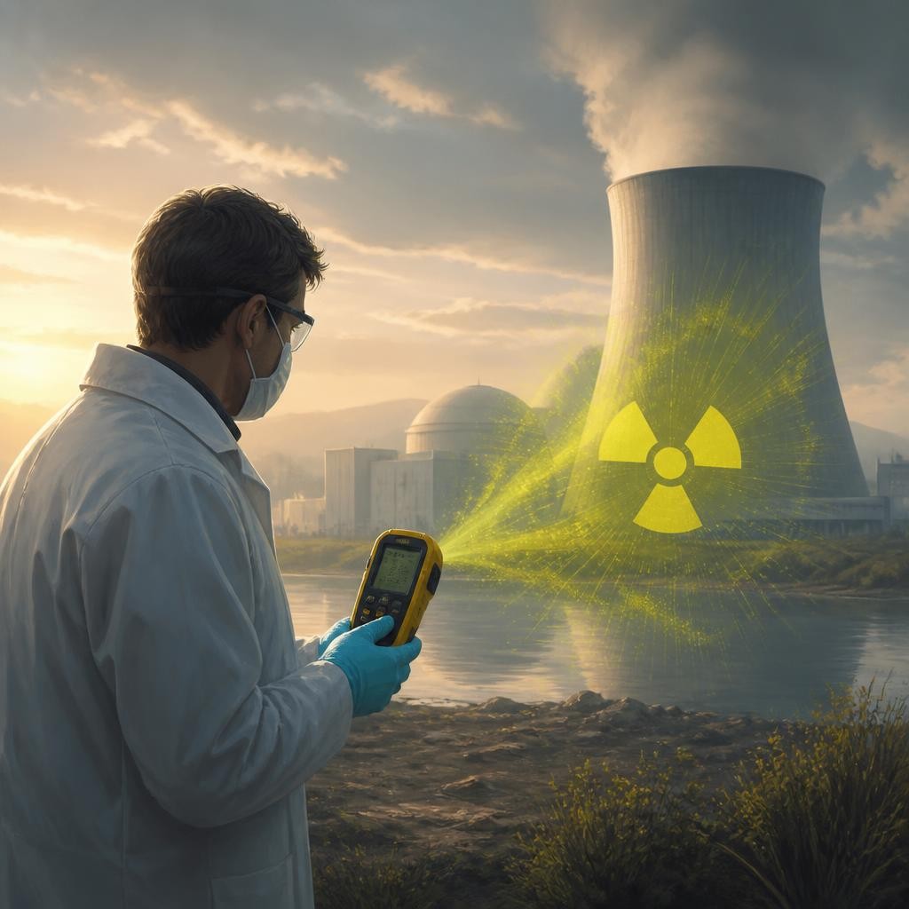 Illustration for the English word “radiation”