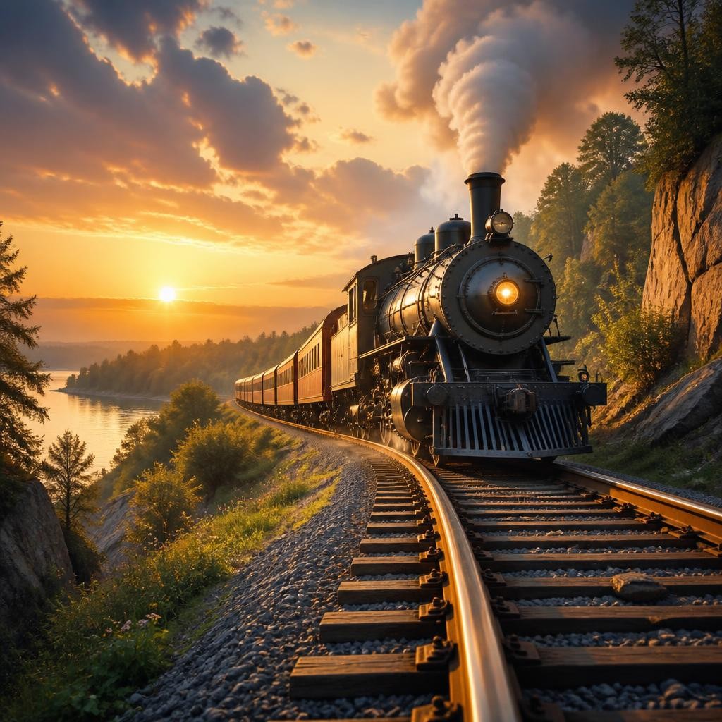 Illustration for the English word “rail”