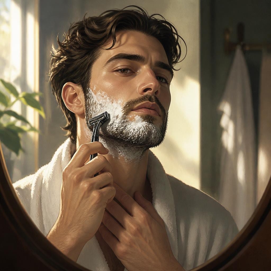 Illustration for the English word “razor”