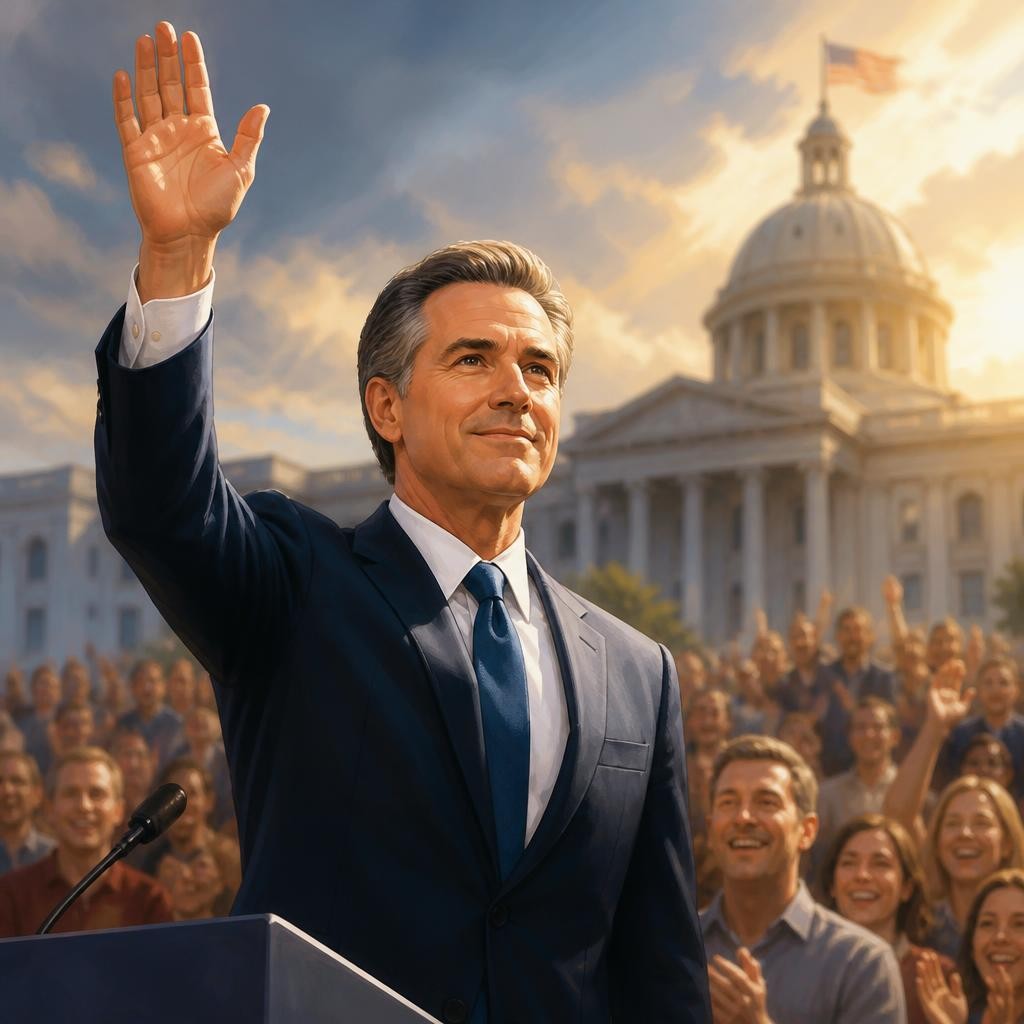 Illustration for the English word “re-election”