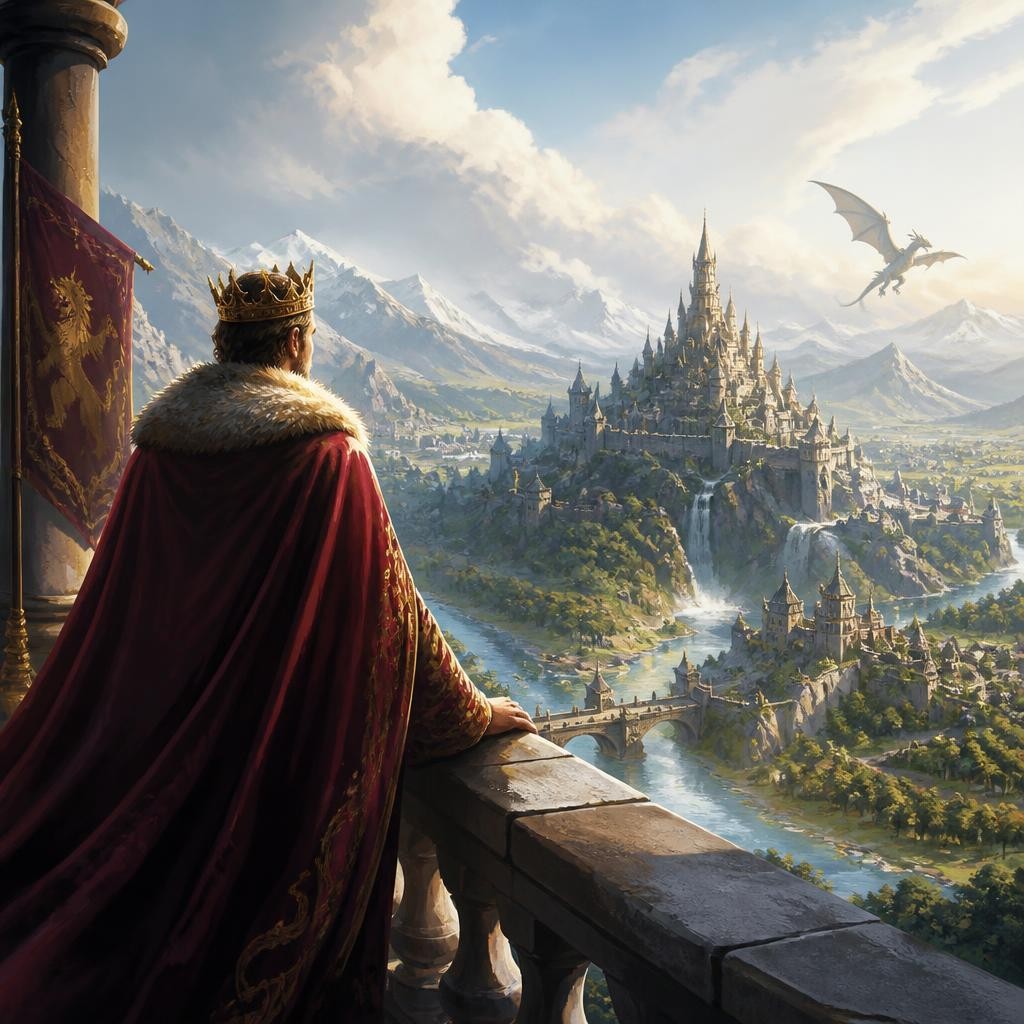 Illustration for the English word “realm”