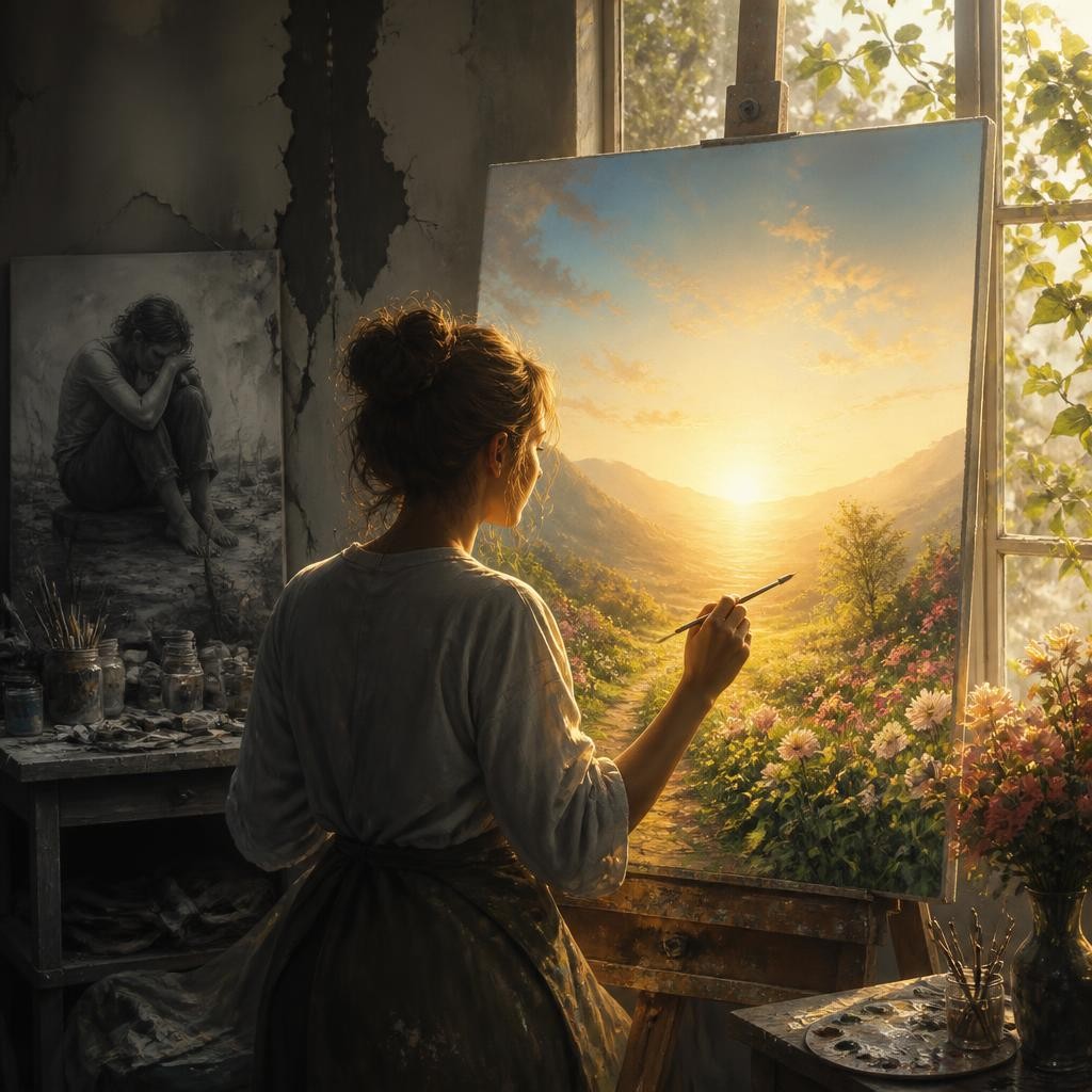 Illustration for the English word “rebirth”