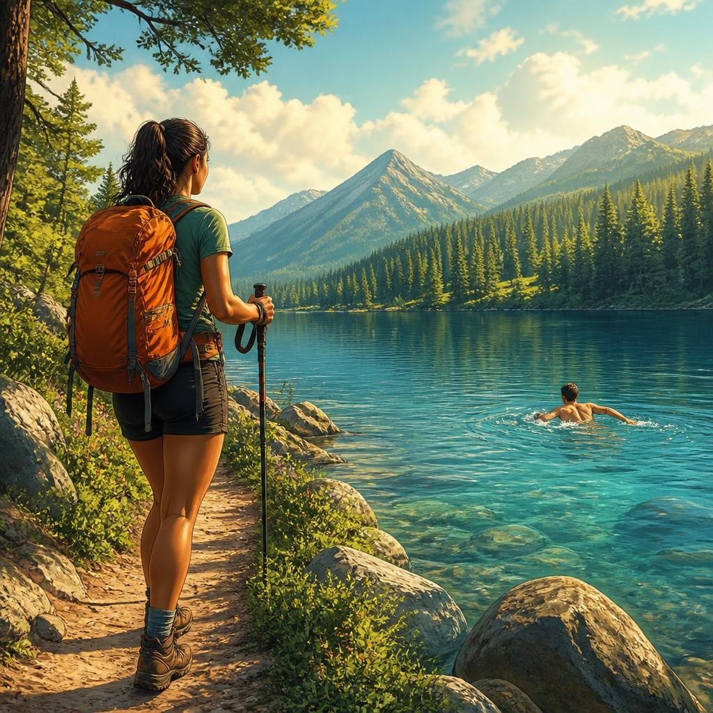 Illustration for the English word “recreational”