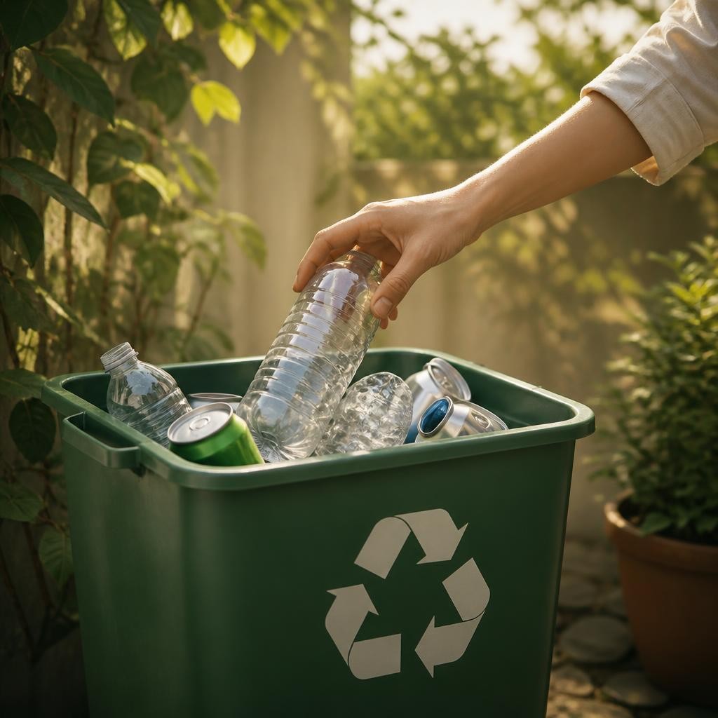 Illustration for the English word “recycle”