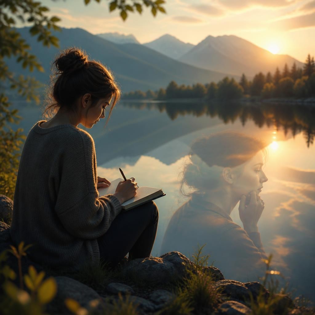Illustration for the English word “reflections”