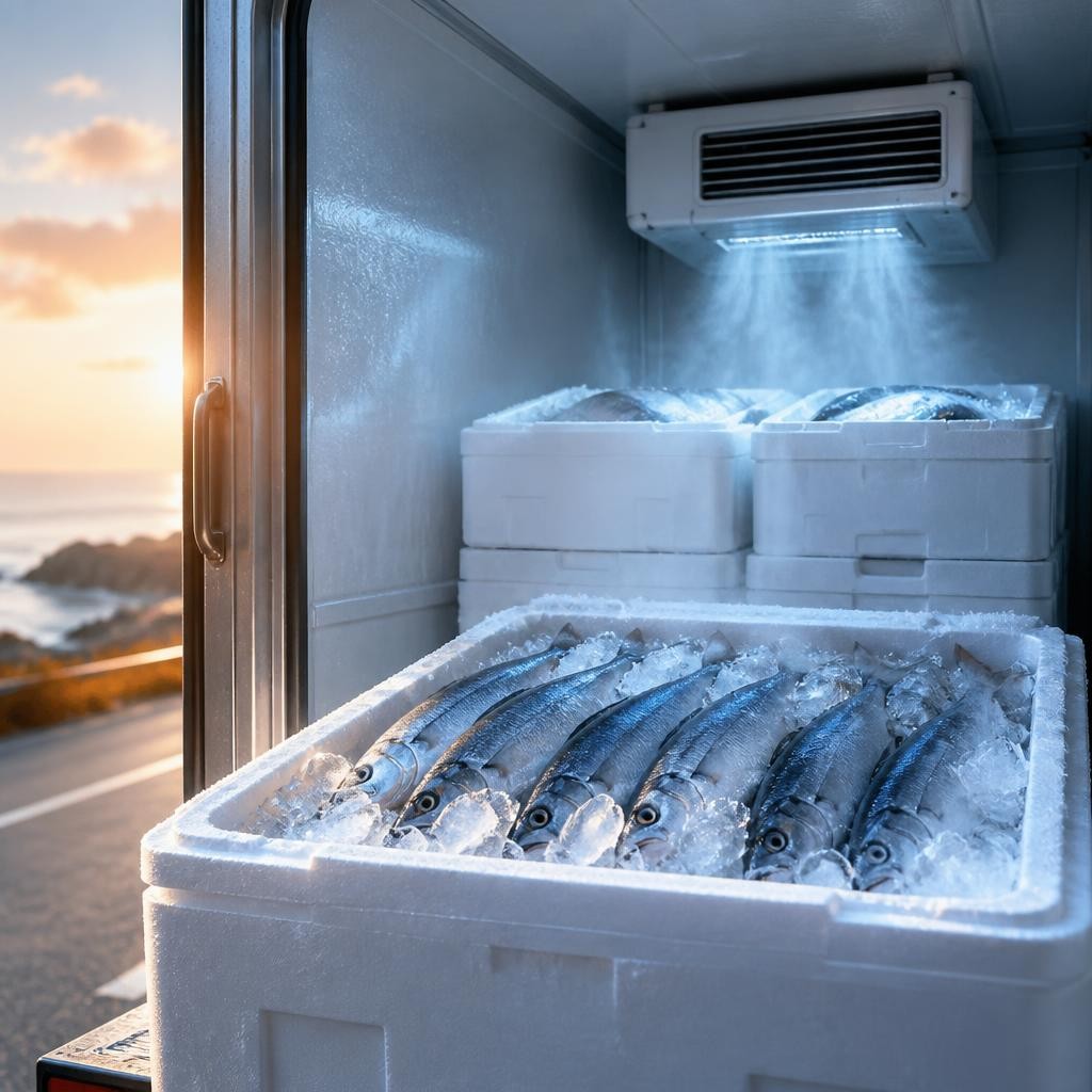 Illustration for the English word “refrigeration”