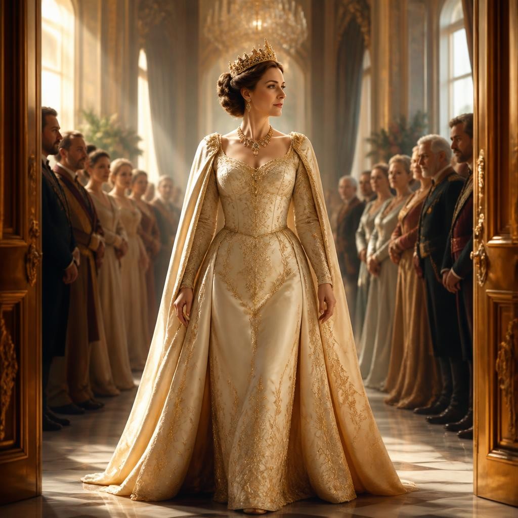 Illustration for the English word “regal”